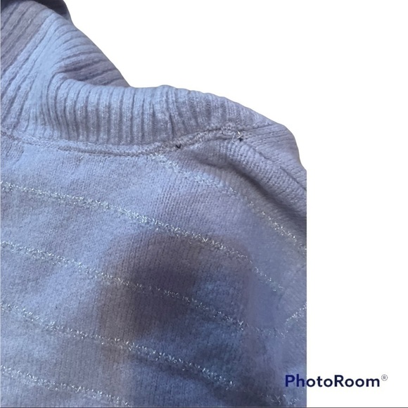 STYLE & Co Women's Lurex Cowl-Neck Sweater lilac - Picture 7 of 10